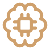 A stylized neural network icon representing large language models and AI analysis.