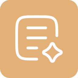 A document icon with a sparkle, representing optimized digital content.