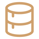 A stacked database cylinder icon representing structured data and knowledge graphs.