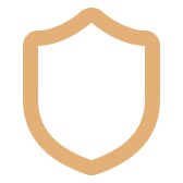 A minimalist line-art icon of a security shield representing trust, credibility, and medical authority.